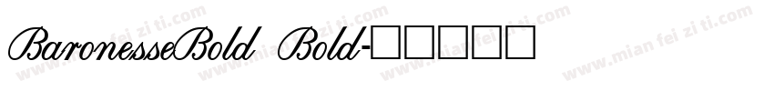BaronesseBold Bold字体转换